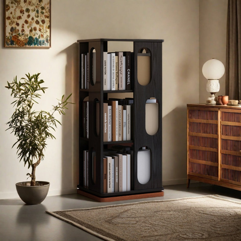 Bibliothèque américaine, (4 tablettes) H 40,16 po x l 17,32 po x P 17,32 po
