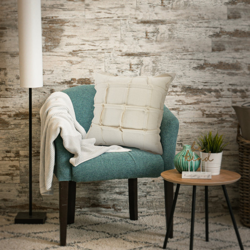 Housse de coussin carré 100% coton Kailum, Housse de coussin seulement - sans coussin