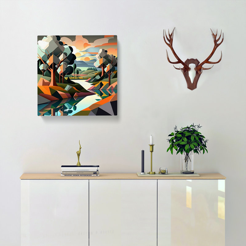Modern Wall Art - Wrapped Canvas, 35cm H x 35cm W x 3cm D