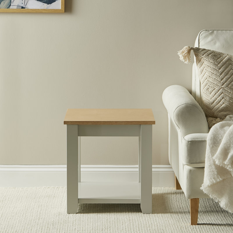 Kohen End Table, Linen Grey