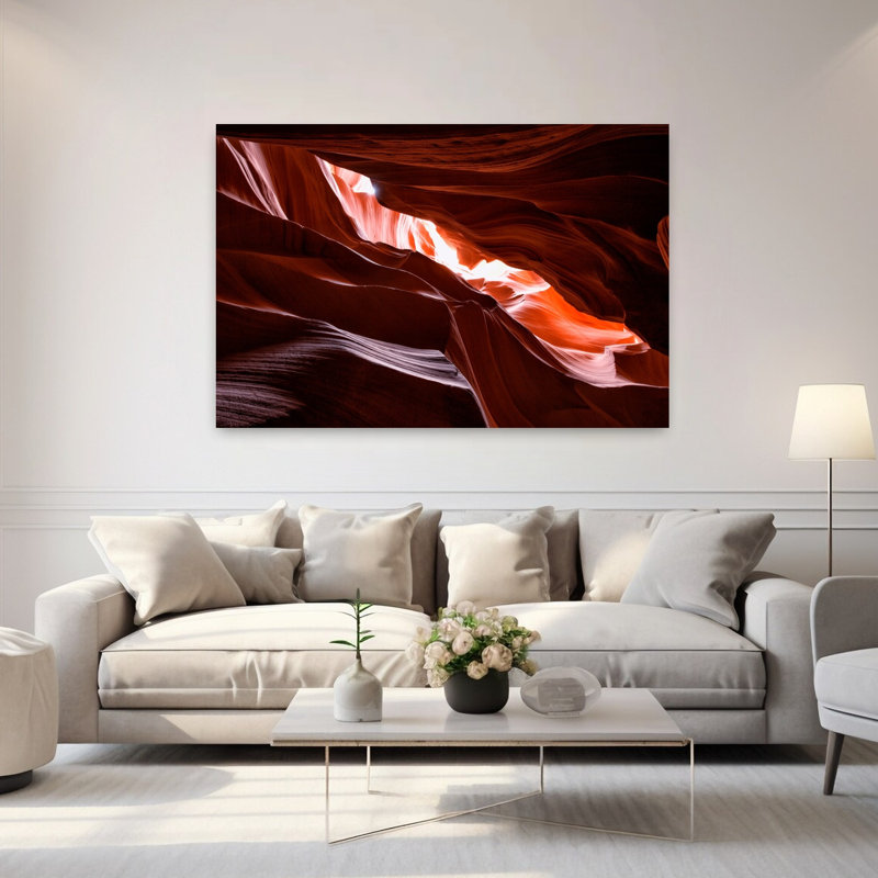 Antilope, paysage abstrait contemporain, art naturel, H 40 po x l 60 po