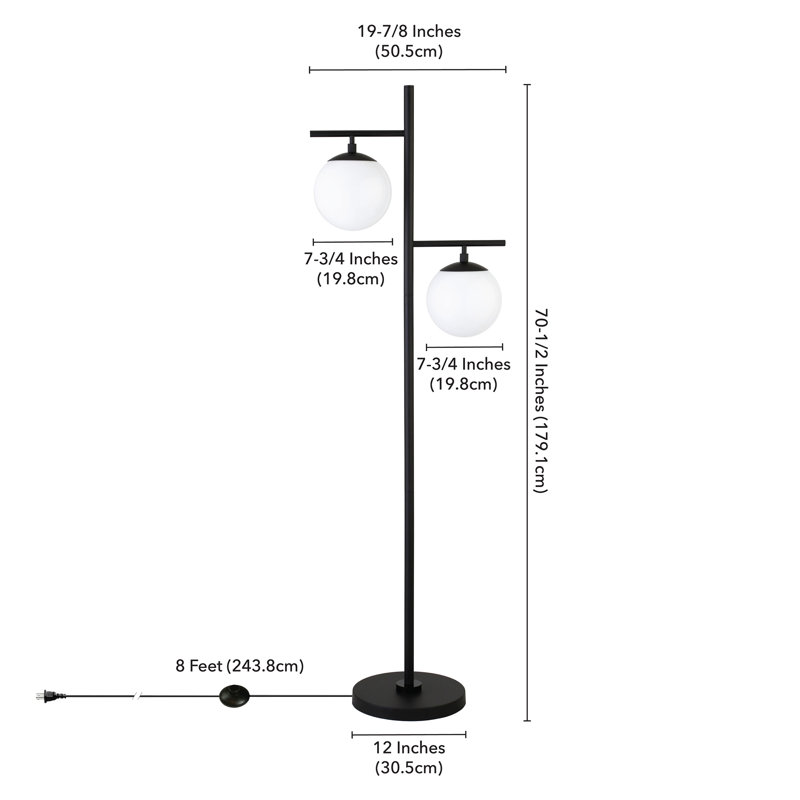 70.5'' Tree Floor Lamp, Blackened Bronze
