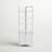 Dover Corner Storage Cabinet, 25 in. W x 68 in. H, White with 2 Doors and Open Shelving, Adjustable and Fixed Shelves, Ideal for Bathroom Organization and Space Saving