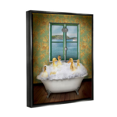 «Ducks Bathing Tub Ocean View», estampe numérique par John Hovenstine