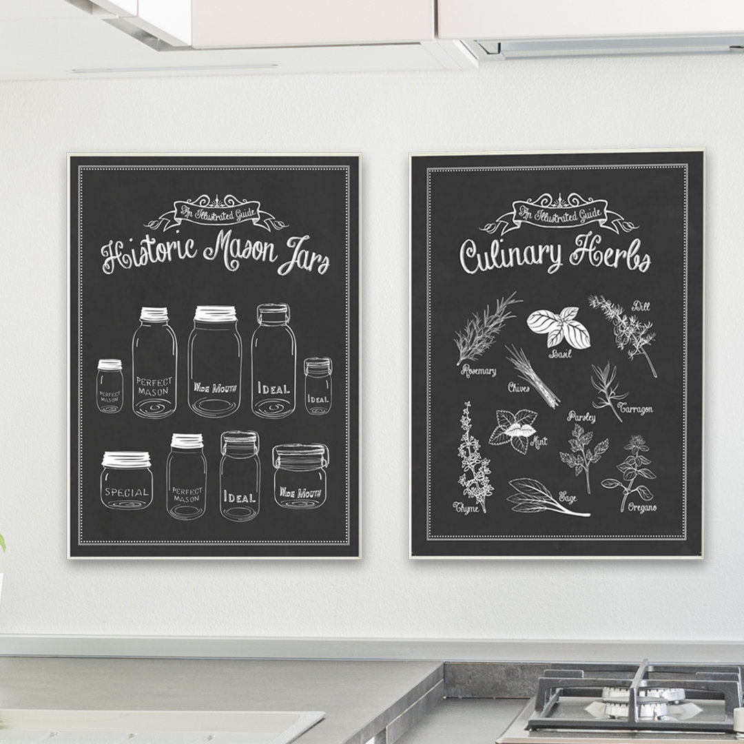 Vintage Sign Culinary Herbs Graphic Art Print Stupell Industries