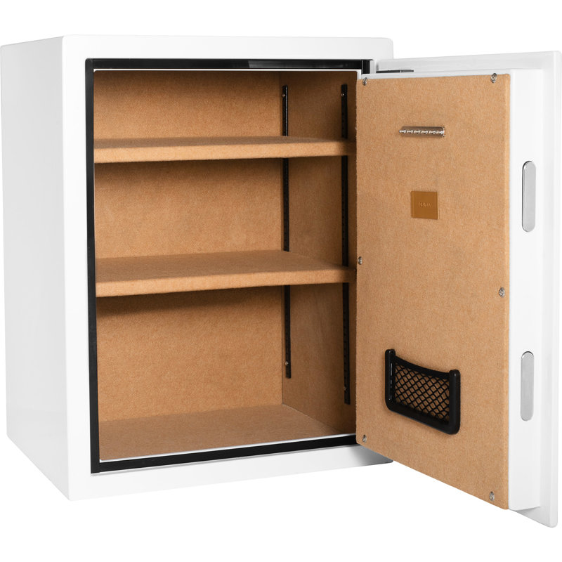 4.48 Cubic Ft Biometric Fireproof Safe, White