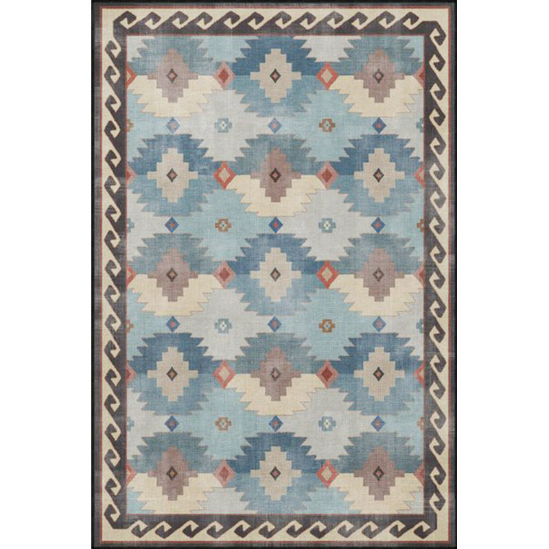 Tapis multicolore à motif géométrique à motif géométrique lavable à la machine, Rectangle 2 pi 6 po x 4 pi 11 po