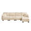 Canapé en L Chenille avec repose-pieds mobile et coussins capitonnés-68985282-68985305