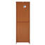 Armoire de rangement de 72,4 po de hauteur en chêne, 8 portes et 4 tablettes. Pour plusieurs pièces. Finition lisse, structure stable et divers réglages. Robuste