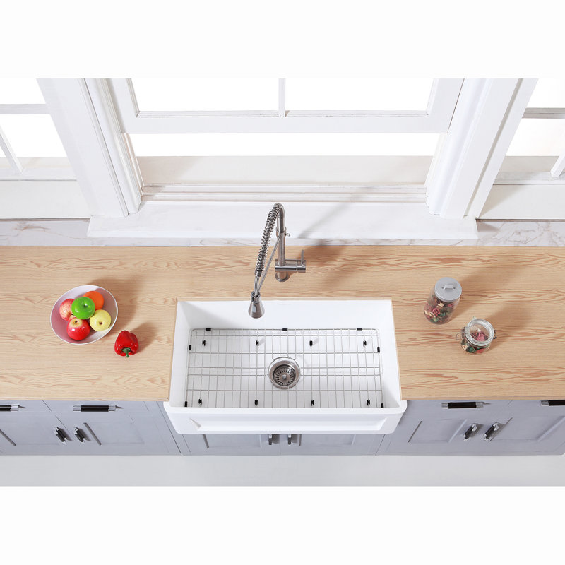 Gourmetier 33" L x 18" W Farmhouse Kitchen Sink