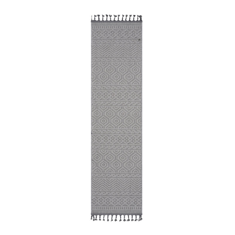 2X8 Geometric Indoor/Outdoor Runner Rug (38), Runner 2' x 8'