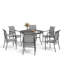 Nameer Round 6 - Person 54" Long Dining Set (Without Cushions)