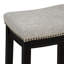 Tabouret en bois massif avec siège rembourré Bartonville-929350070-844602782