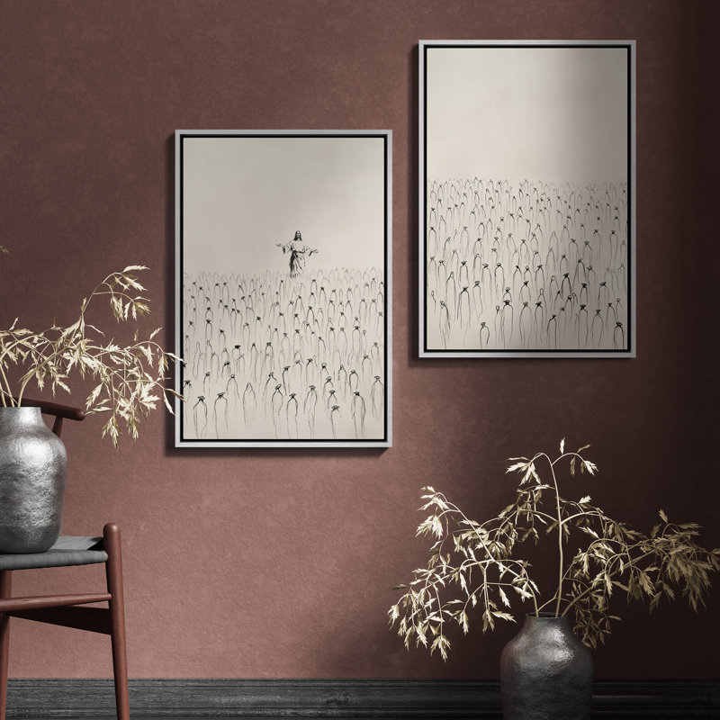 Art mural encadré rétro antique classique pour chambre à coucher, H 36 po x l 24 po, Blanc