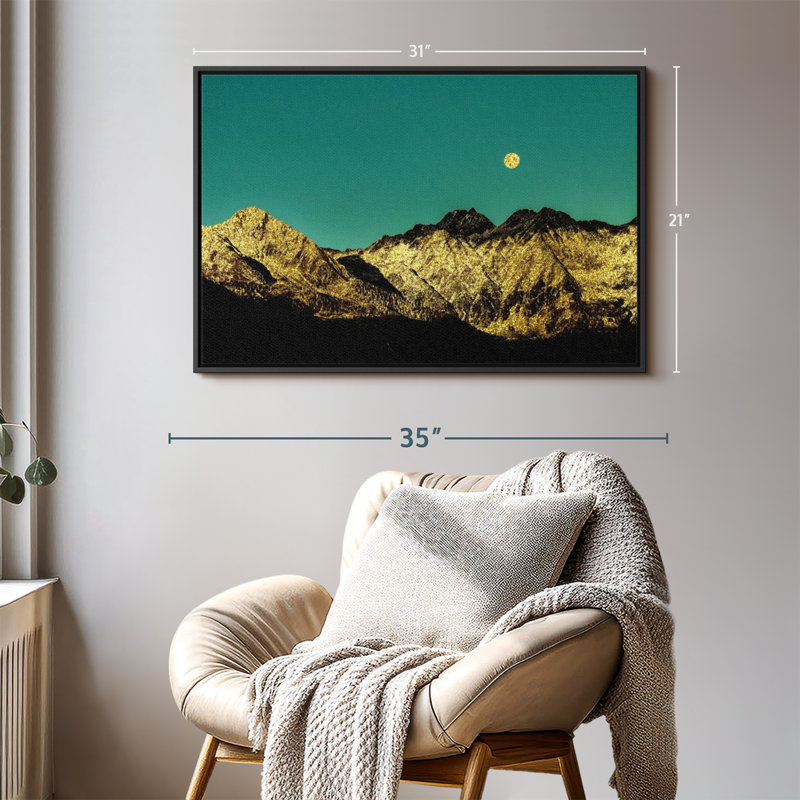 " Golden Mountain Range ", 31" H x 21" W