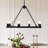 10-light Dimmable Square / Rectangle Chandelier