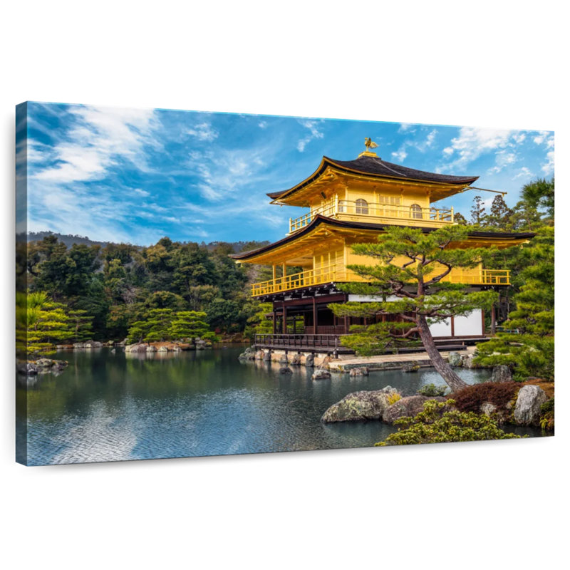 Pavillon doré Kavia à Kyoto, H 8 po x l 12 po