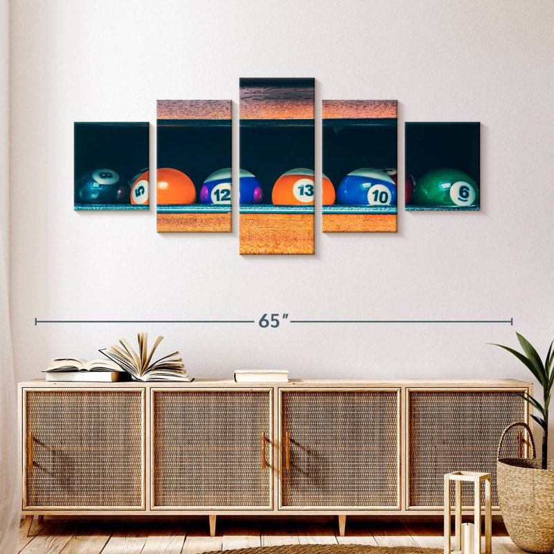 Balls For Billiard, 24" H x 55" W