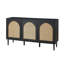 Buffet avec portes réglables en rotin l 56 po Castyn-1451367372
