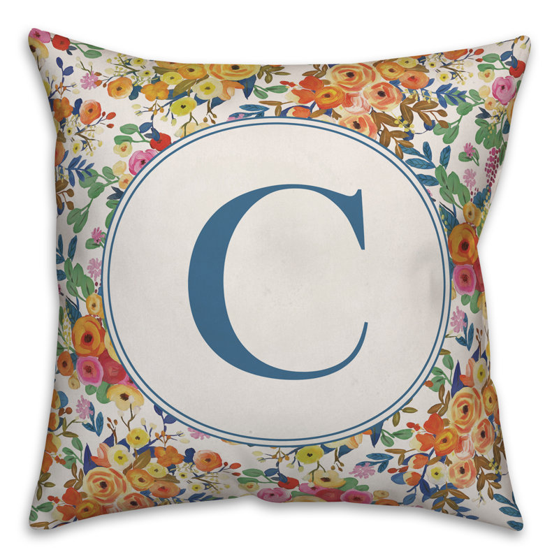 Housse de coussin carré en C Wildflower