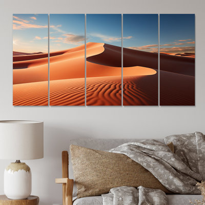 Désert The Vast Desert I - Ensemble de décorations murales en métal