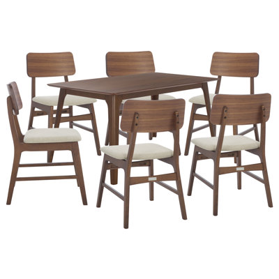 Madina Wood 6-Person Dining Set
