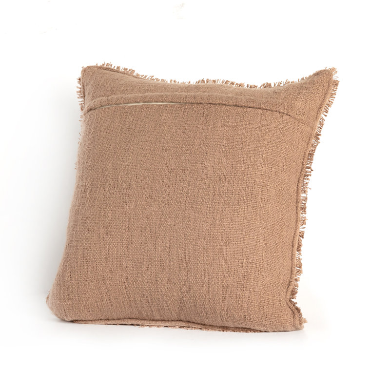 Tarbett Indoor/Outdoor Pillow Cover & Insert, Textured Olive, Square