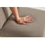 Ensemble de 2 tabourets de comptoir 26 po en similicuir moderne gris avec base dorée-848678608-848678699