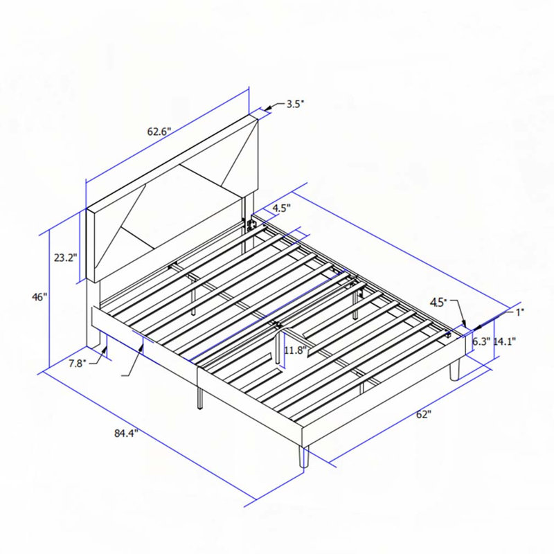 Upholstered Platform Bed