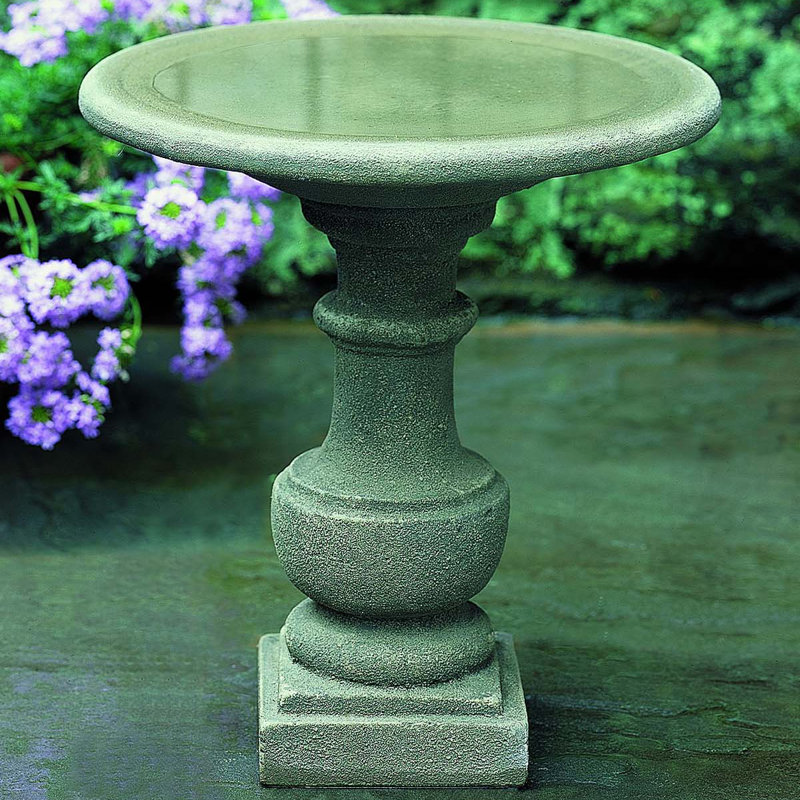 Siena Birdbath, Brownstone