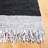 Stadler Hand Woven Leather/Cotton Solid Color Rug in Light Gray/Black-31714632