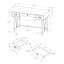 Bureau d'ordinateur, bureau personnel, ordinateur portable, tiroirs de rangement, L 48 po, bureau, métal stratifié brun, transitionnel-125903242