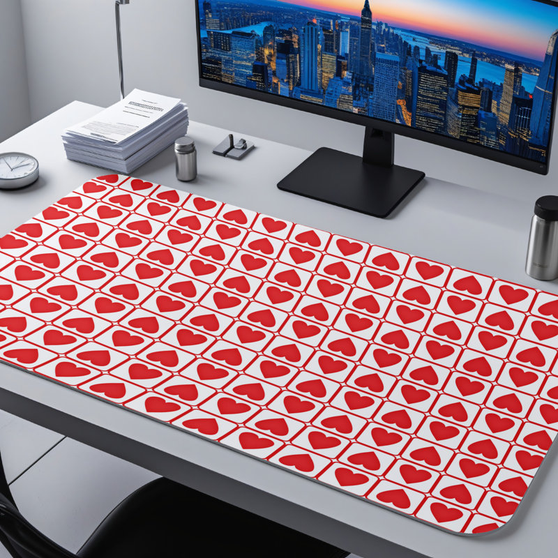 Polyester Desk Pad, 14.4x12.1