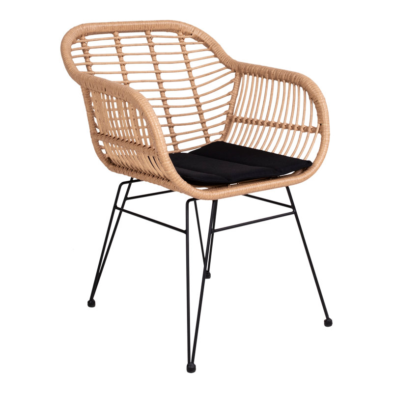 Claus Upholstered Armchair, Natural