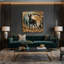 Dogs German Wirehaired Pointer, art mural sur toile brune-504849175