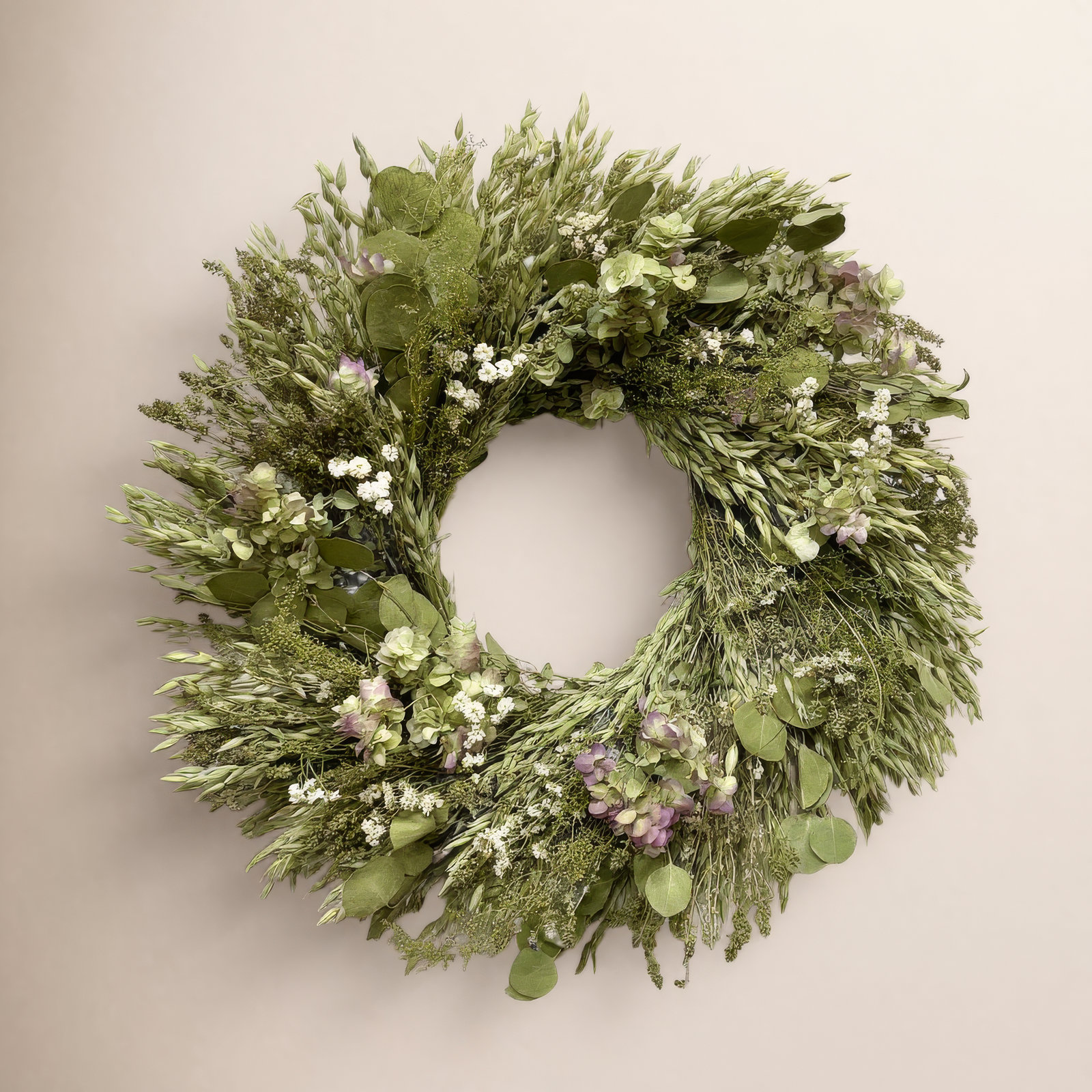 30" Handcrafted Eucalyptus Wreath, 26" W x 26" H x 6" D