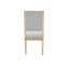 Chaise parsons en tissu Ines ivoire Ines