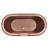 Thales 5' Copper Freestanding Bathtub with Overflow