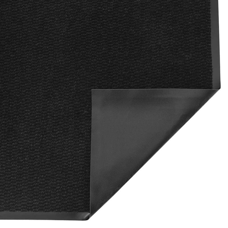 Non-Slip Indoor / Outdoor Door Mat, 40cm W x 60cm L, Black
