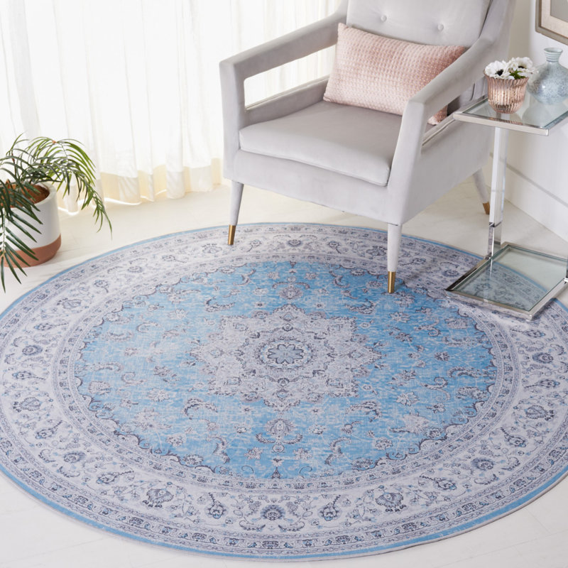 Tucson Performance Machine Washable Oriental Rug, Round 6'