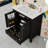 Bathroom Vanity with Sink Combo, Doors and Drawer