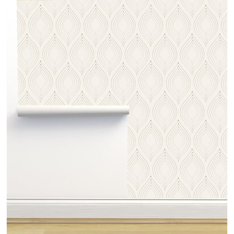 Nen Peel & Stick Geometric Wallpaper, White