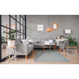 Durable and Stylish Grey Modern Contemporary Hand-Knotted Wool Rectangular Area Rugs