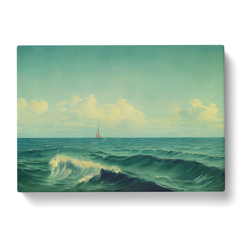 Sailing Boat View - Wrapped Canvas, 35cm H x 50cm W x 3cm D