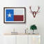 Painted Texas Flag in Abstract - Picture Frame Painting Print-55735091-55735094