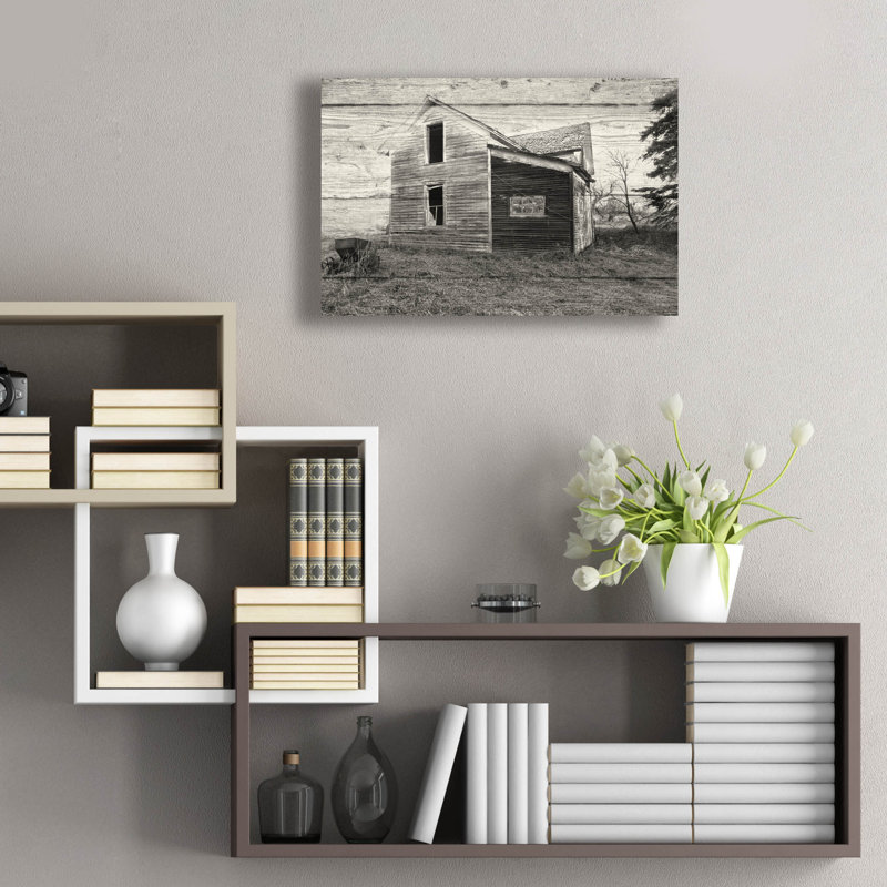 «Lost Farmstead On The Prairie 008» par Gordon Semmens, H 16 po x l 24 po x P 0,2 po
