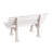 2-Seater Weatherproof PVC Garden Bench-16310068