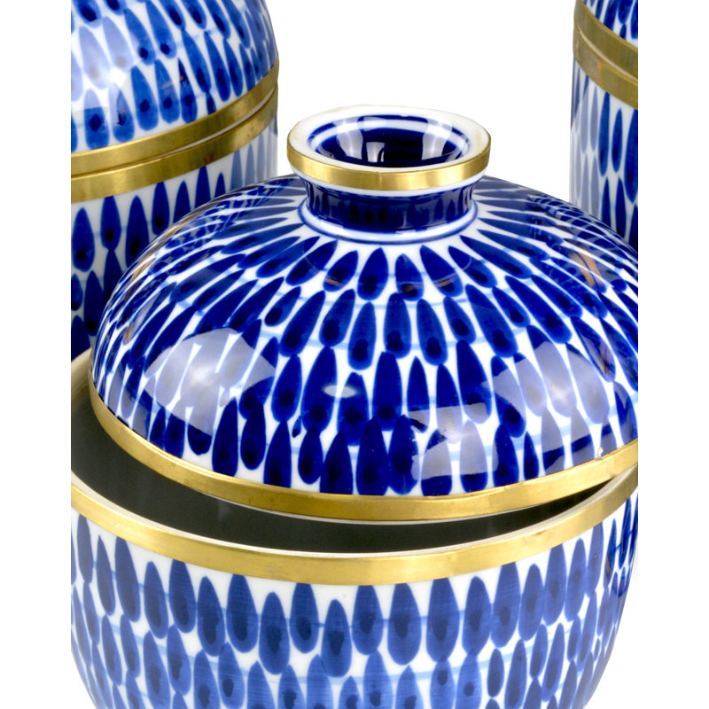 Ensemble de 3 pots Plavan