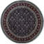 Wool Oriental Area Rug in Navy/Wine