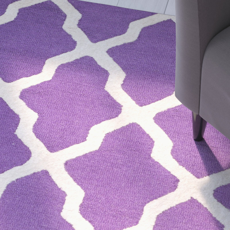 Darbonne Geometric Wool Hand Woven Area Rug, Rectangle 183 x 274 cm